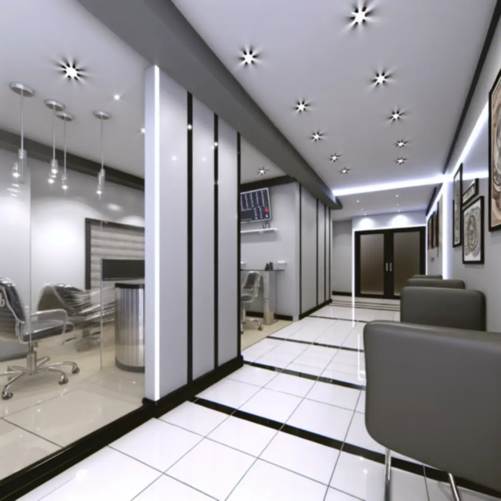 Ink Distriict tattoo studio met moderne, strakke werkplekken